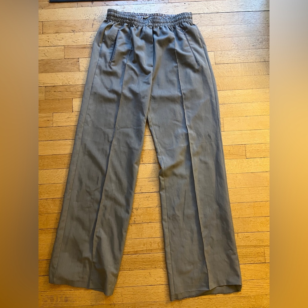 Women's Business Casual Pants with Zipper Pockets and Drawstring Waist